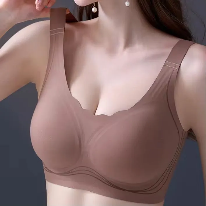 Seamless bra for heavy Bust (34D, black)