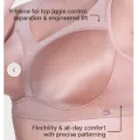 Enamor Full Figure Satin Minimizer Bra - Non-Padded, Non-Wired, High Coverage