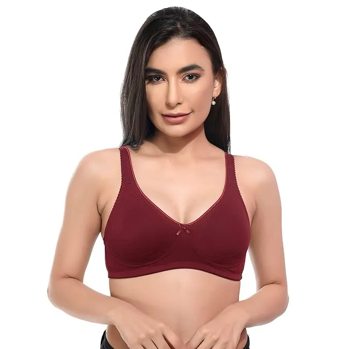 Encircled with Love Everyday Cotton Bra for Women Non-Padded | Wirefree | Full Coverage | Side Support Shaper | Comfort & Functionality | Comfortably Gorgeous | Bra for Women Daily Use (skin, 34D)
