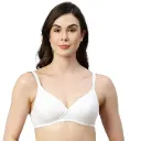 Enamor A039 Perfect Coverage Cotton Plus Size T-Shirt Bra for Women- Padded and Wirefree